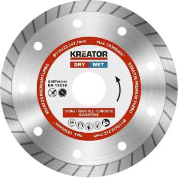 Kreator  KRT083100  Diamantschijven set – Ø115MM – universeel