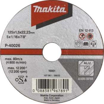 Makita B-45353 Doorslijpschijf 180x1,6x22,23mm aluminium