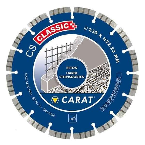 Carat CSC1509000 Diamantzaagblad voor droogzagen - 150 x 22,23mm - Beton