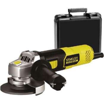 850W haakse slijper, 115mm, accessoires, koffer