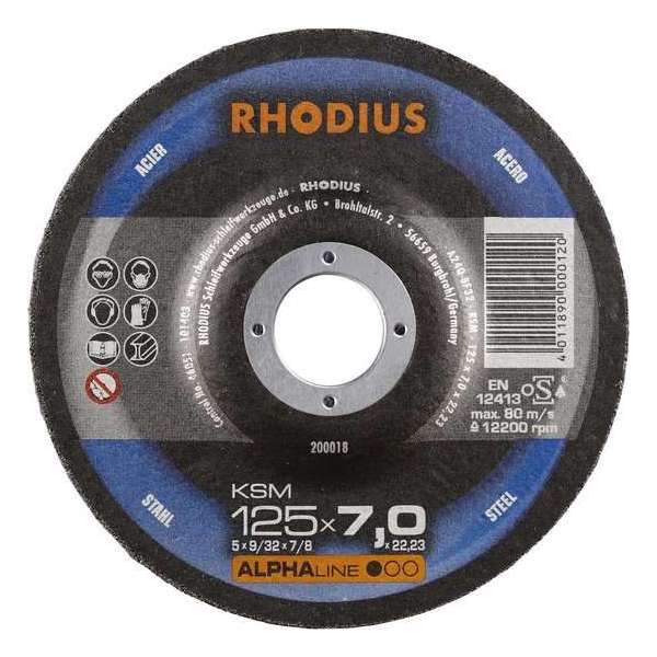 Rhodius KSM afbraamschijf 125 x 7,0 mm