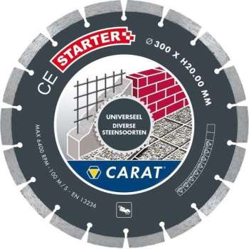 Carat CES1253000 Diamantzaagblad voor droogzagen - 125 x 22,23mm - Universeel