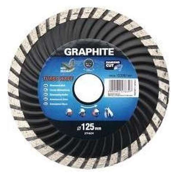 Graphite 57H634 Diamantschijf 125x22x6,0x2,6mm, Turbo Wave, MPA EN13236