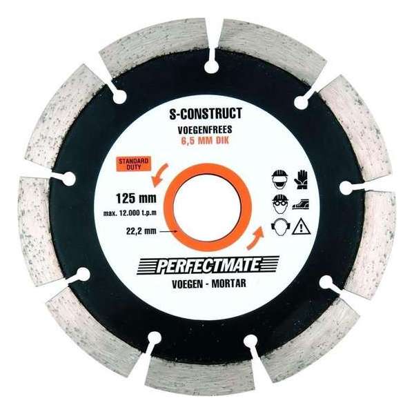 InterDynamics Diamantzaag Perfectmate voegenfrees 125mm x 6.5mm