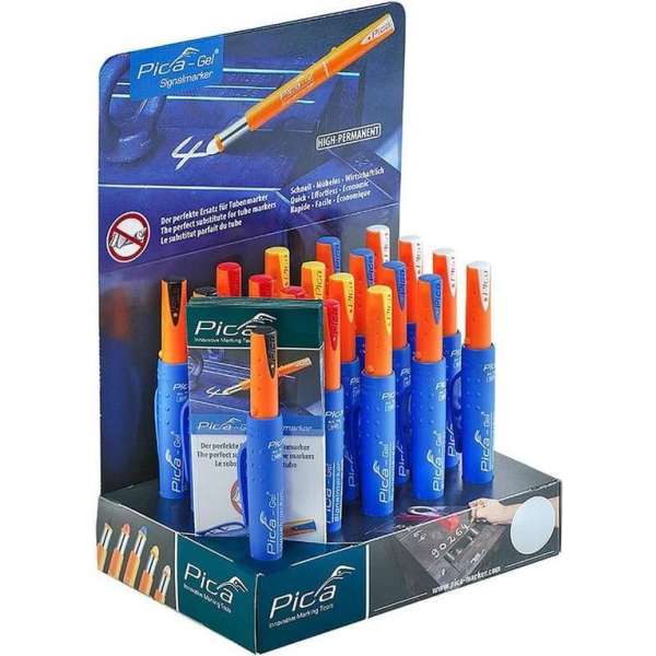 Pica Gel Marker in display per 20 stuks