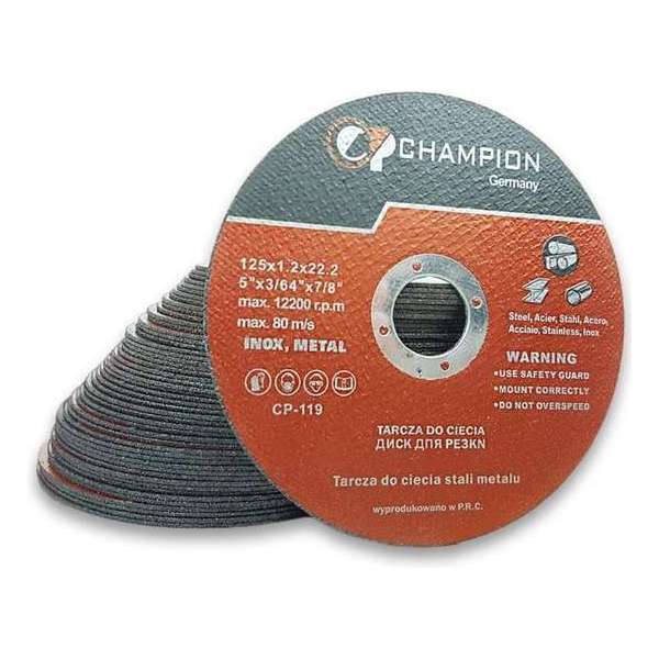 Champion Slijpschijven  125 x 1.2 mm - 50 Stuks - Max Snelheid 12200 RPM