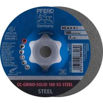 PFERD Slijpschijf 180 Mm Pferd Cc-Grind-Solid Sg Steel 64185180