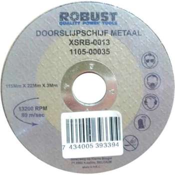 Doorslijpschijf Metaal Robust XSRB-0017 115Mm X 22Mm X 3Mm Set 5 Stuks