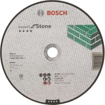 Bosch - Doorslijpschijf recht Expert for Stone C 24 R BF, 230 mm, 22,23 mm, 3,0 mm