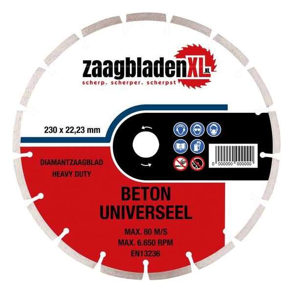 Zaagbladenxl diamantzaagblad universeel 230mm