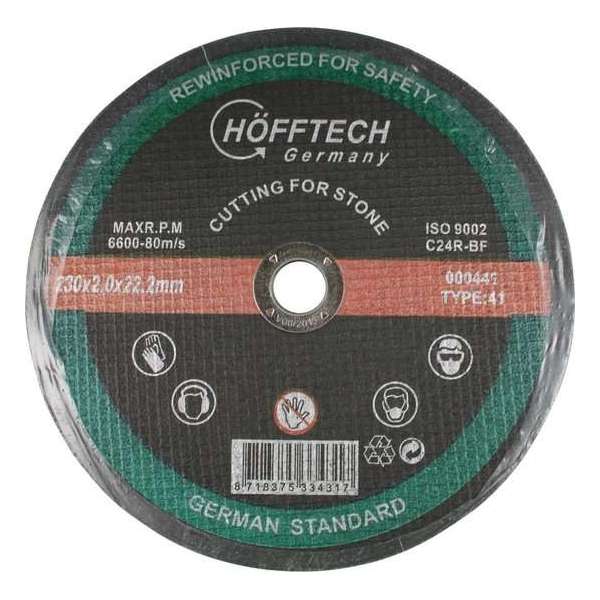 Hofftech Doorslijpschijf Steen 230 x 2,0 mm.