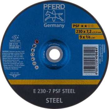 PFERD Afbraamschijf staal E 230-7 PSF STEEL