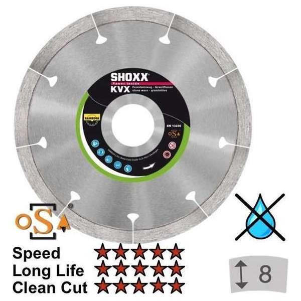 Diamantdoorslijpschijf voor tegels SHOXX KVX 350 x asgat 30/25,4mm x 2mm SHOXX KVX SAMEDIA