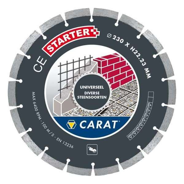 Zaagblad diamant Carat Starer CE 230 x 22,2 actieset: 3 stuks - slijpschijf