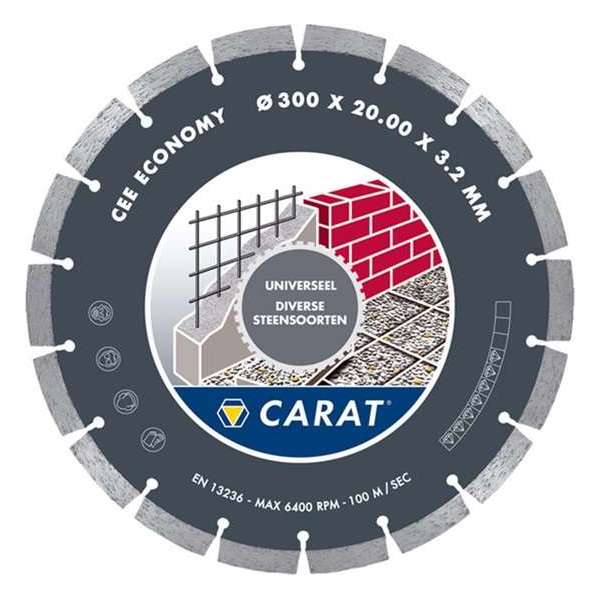 Carat CEE3004015 CEE Economy Diamantdoorslijpschijf - 300 x 25,4mm - universeel