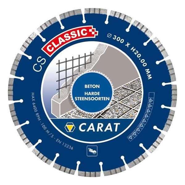 Carat diamantzaag beton ø300x20,00mm, cs classic