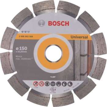 Bosch - Diamantdoorslijpschijf Expert for Universal 150 x 22,23 x 2,4 x 12 mm