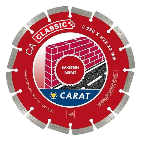 Carat CAC1253000 Diamantzaagblad voor droogzagen - 125 x 22,23mm - Asfalt