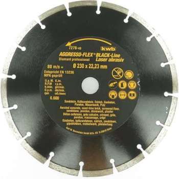 Diamantschijf diameter: 230 mm, zwart