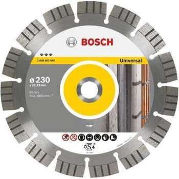 Bosch - Diamantdoorslijpschijf Best for Universal and Metal 115 x 22,23 x 2,2 x 12 mm