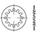 Tandwielen Binnendiameter: 4.3 Mm Din 6797 Verenstaal Galvanisch Verzinkt 500 Stuks Toolcraft 138376