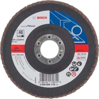 Bosch - Lamellenschuurschijf 125 mm, 22,23 mm, 40