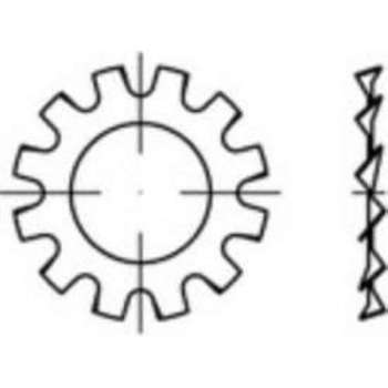 Tandwielen Binnendiameter: 13 Mm Din 6797 Verenstaal Galvanisch Verzinkt 100 Stuks Toolcraft 138362