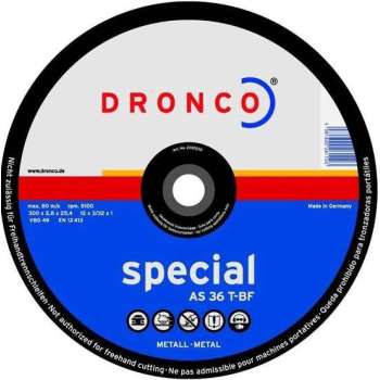 Dronco Doorslijpschijf 350x3.0x25.4mm staal AS36T special afkortzaag