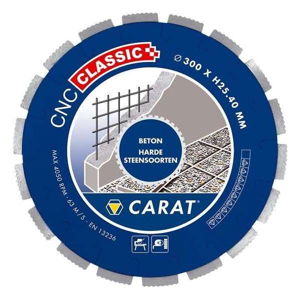 Carat diamantzaag beton ø350x25,40mm, cnc classic