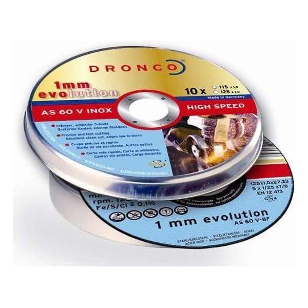 Dronco Blik 115x1mm (10 schijfjes) AS60V Evolution