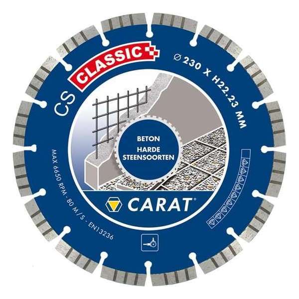 Carat CSC2303000 Diamantzaagblad voor droogzagen - 230 x 22,23mm - Beton