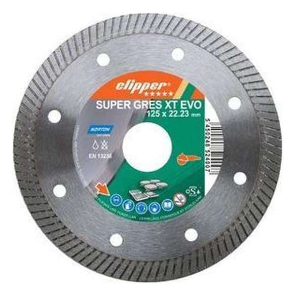 Clipper 70184644760 Super Gres XT Evo Diamantzaagblad - 125 x 22,23mm - Gres