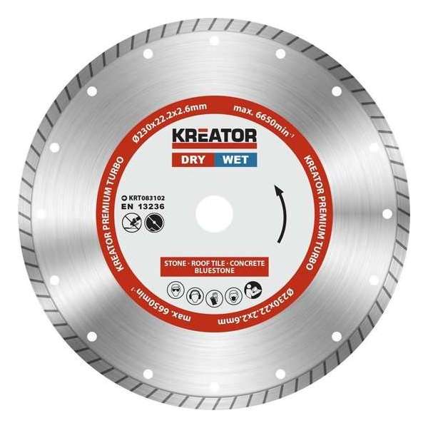 Kreator  KRT083102  Diamantschijven set – Ø230MM – universeel