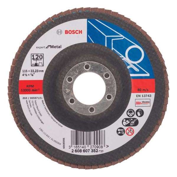 Bosch - Lamellenschuurschijf 115 mm, 22,23 mm, 120