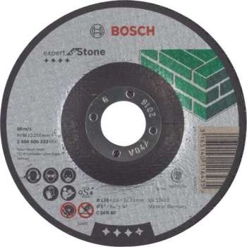 Bosch - Doorslijpschijf gebogen Expert for Stone C 24 R BF, 125 mm, 22,23 mm, 2,5 mm