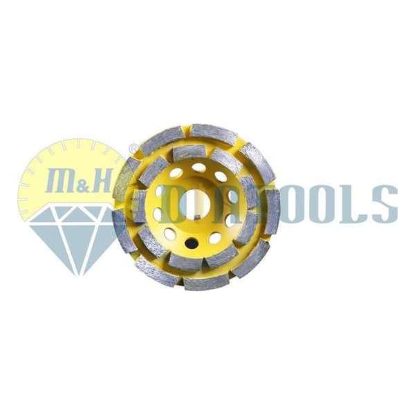 M&H diatools Diamantfrees - universeel dubbel 115mm X asgat 22,2mm