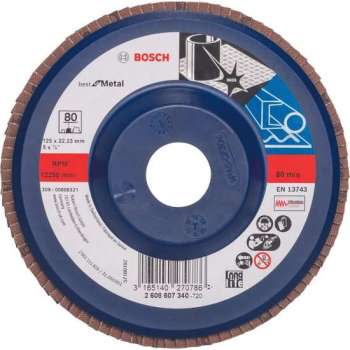 Bosch - Lamellenschuurschijf 125 mm, 22,23 mm, 80