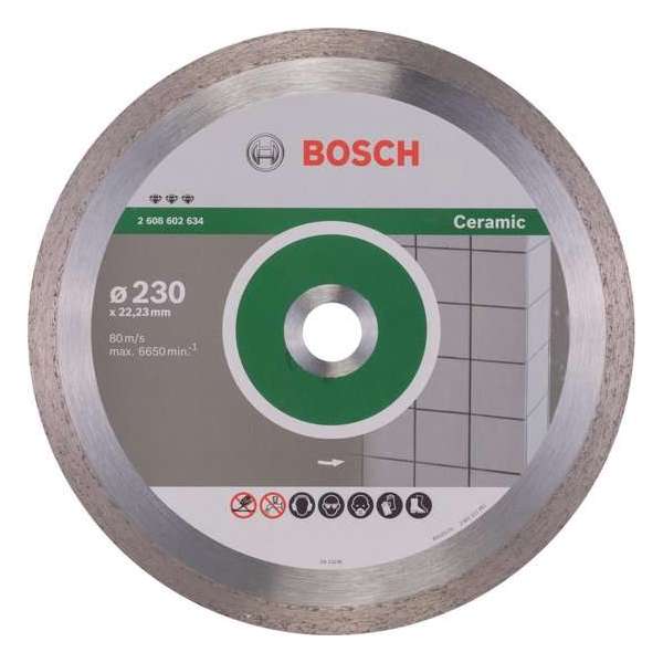 Bosch - Diamantdoorslijpschijf Best for Ceramic 230 x 22,23 x 2,4 x 10 mm