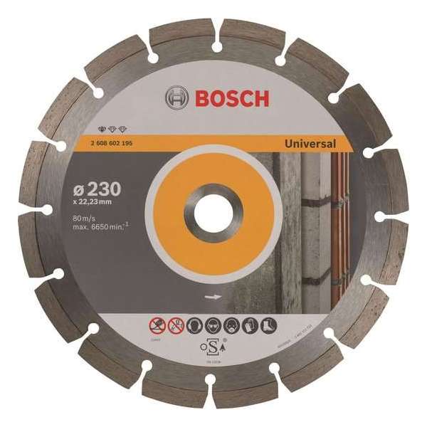 Bosch - Diamantdoorslijpschijf Standard for Universal 230 x 22,23 x 2,3 x 10 mm