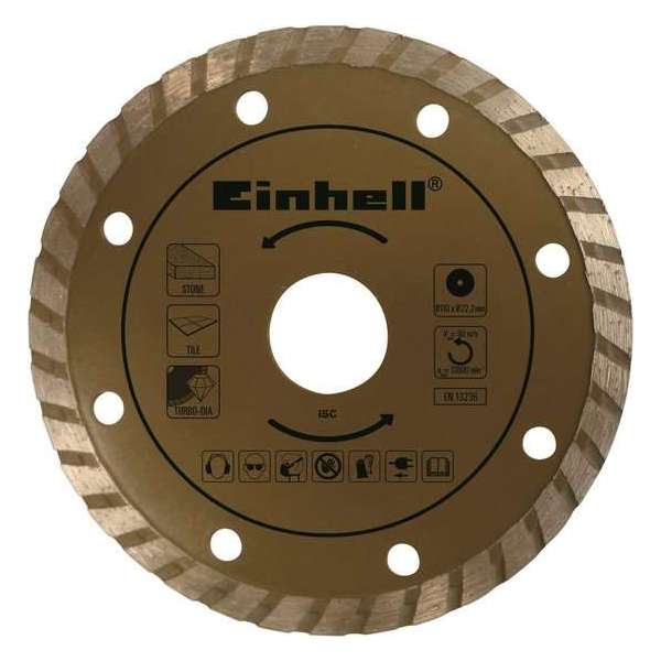 EINHELL Turbo Diamantsnijschijf voor universele handcirkelzaag - Ø110 x 22,2 mm