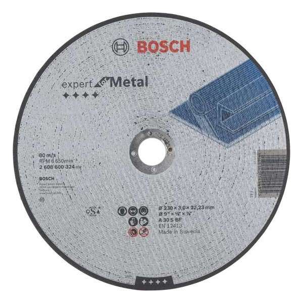 Bosch - Doorslijpschijf recht Expert for Metal A 30 S BF, 230 mm, 22,23 mm, 3,0 mm