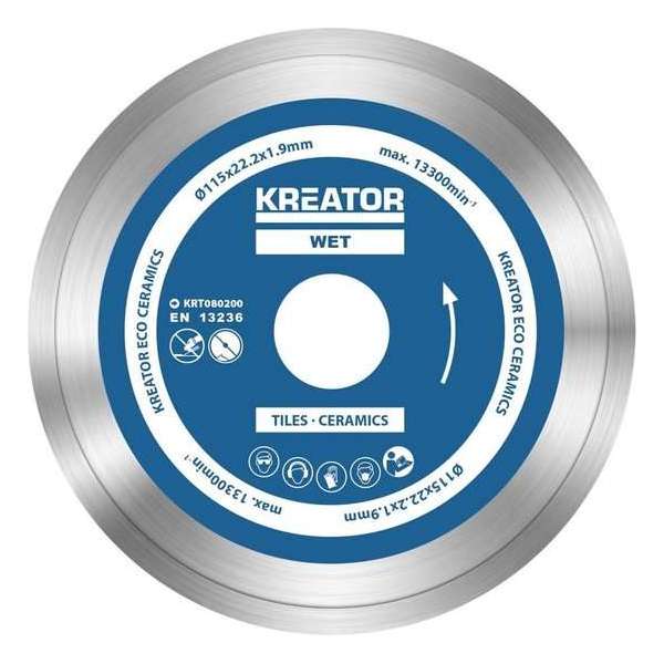 Kreator  KRT080200  Diamantschijven set – Ø115MM – universeel –  3mm