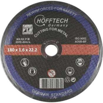 Hofftech Doorslijpschijf Metaal 180 x 1.6 mm.