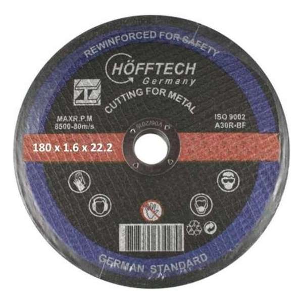 Hofftech Doorslijpschijf Metaal 180 x 1.6 mm.