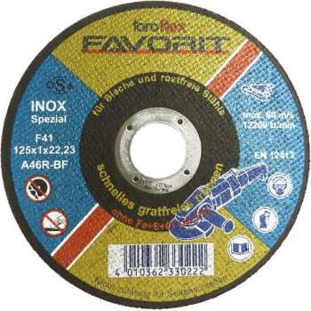 PECA diamond cutting discs for metal, 125x22mm 5 stuks