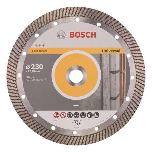 Bosch - Diamantdoorslijpschijf Best for Universal Turbo 230 x 22,23 x 2,5 x 15 mm