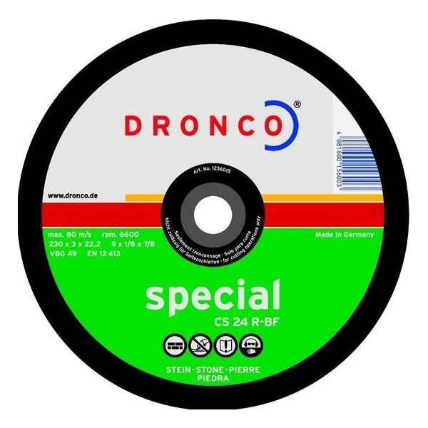 Dronco Doorslijpschijf staal Vlak AS30S special