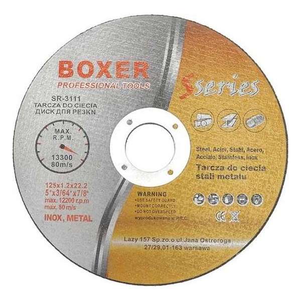 Boxer Tools Slijpschijven 125 x 1.2 mm - 100 Stuks - Max Snelheid 13300 RPM