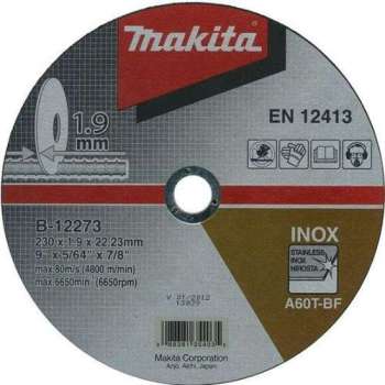 Makita B-12273 Doorslijpschijf - 230 x 22,23 x 1,9mm - metaal