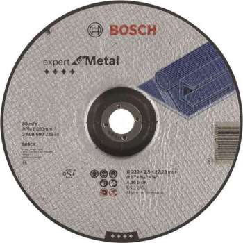 Bosch - Doorslijpschijf gebogen Expert for Metal A 30 S BF, 230 mm, 22,23 mm, 2,5 mm